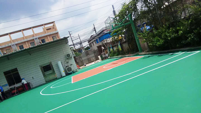 給力體育器材丙烯酸球場(chǎng)施工工藝